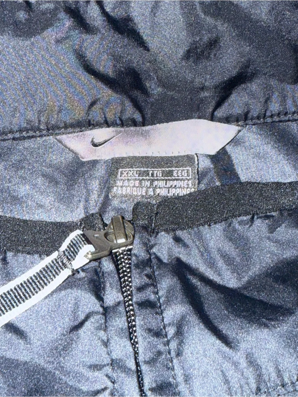 Nike Black Sleeveless Zip Windbreaker Vest